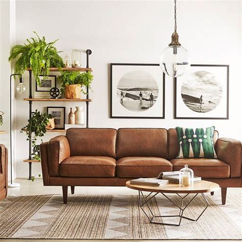 10 Beautiful Brown Leather Sofas | Living room leather, Rustic living room, Scandinavian design ...