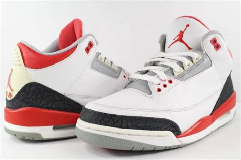 Nike Air Jordan Retro III 3 White Fire Red Cement Grey Size 8.5 | Kixify Marketplace