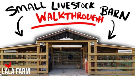 Small Livestock Barn Build - Complete Walk Through - YouTube