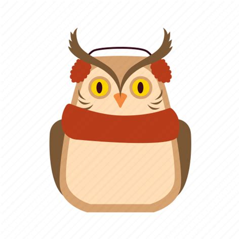 Cute, owl, funny, flat, icon, frame, winter icon - Download on Iconfinder