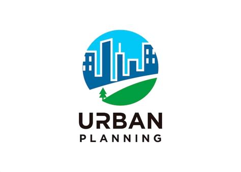 Premium Vector | Urban planning city park town logo design template