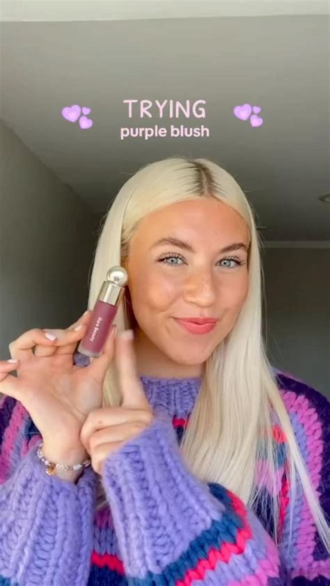 Purple Blush? | Simple makeup, Purple blush, Makeup routine