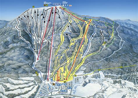 Mont Sainte Anne Trail Map • Piste Map • Panoramic Mountain Map