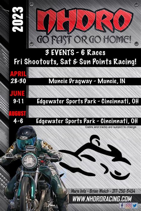 NHDRO 2023 Motorcycle Drag Racing Schedule | Dragbike.com