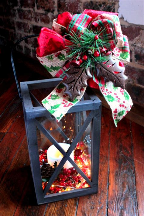 DIY Christmas Lantern Tutorial - How to Decorate a Christmas Lantern ...