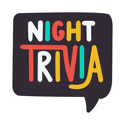 Trivia Night Vector Icon Illustration On White Background Stock Illustration - Download Image ...