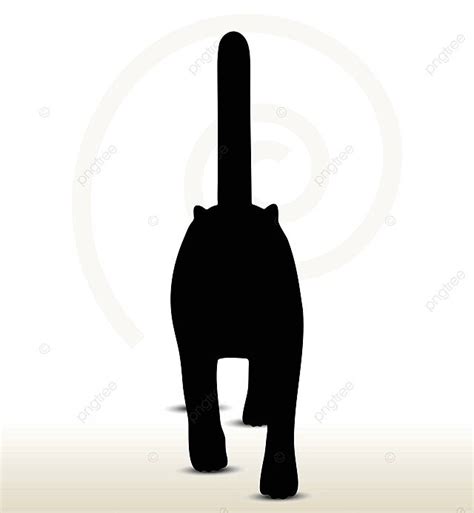 Illustration Of Cat Silhouette Cat Silhouette Animal Walking Vector ...