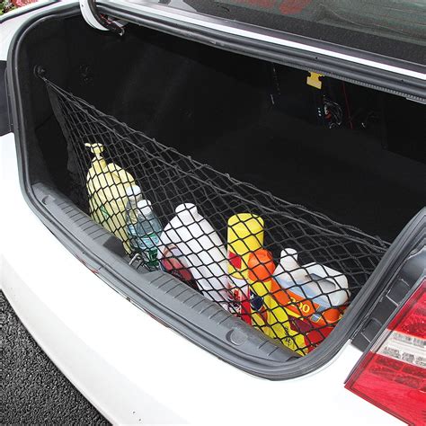 Willstar Adjustable Elastic Universal Car Trunk Cargo Mesh Net Storage Bag Organizer Hiking ...