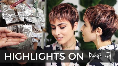 View Short Hair Cut Highlights Pics