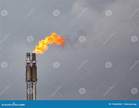 Flaring Natural Gas stock photo. Image of flaming, burning - 15666366