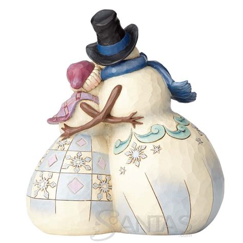 Snowman Couple Hugging - Hugs Make Happiness by Jim Shore 4058794 | santas.com