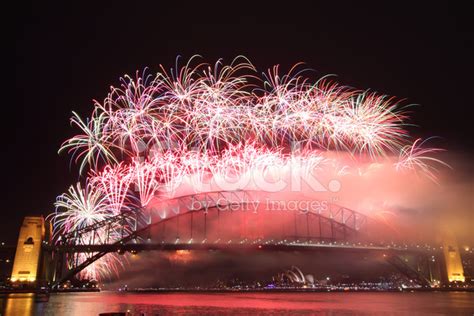 Sydney Harbour Bridge New Year Fireworks Stock Photo | Royalty-Free | FreeImages