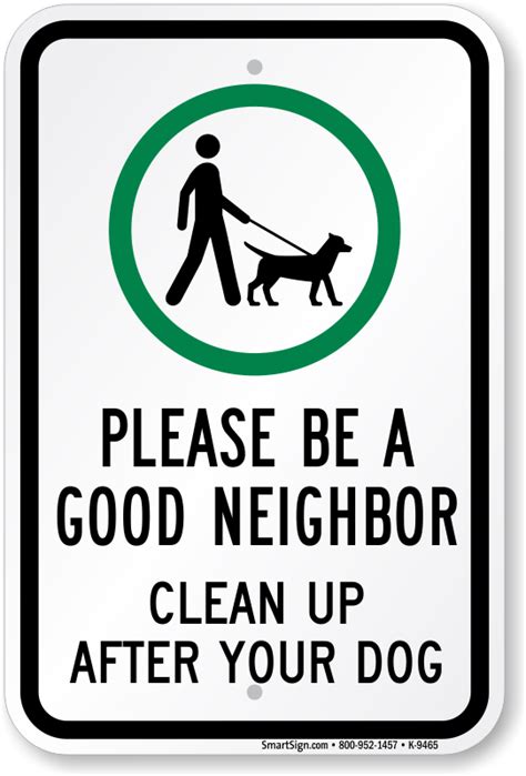 Clean Up After Your Dog Signs | Clean Up Dog Poop Signs