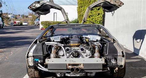 DeLorean DMC-12 With Kia Stinger GT Twin-Turbo V6 Engine Swap Delivers 487 HP To The Wheels ...