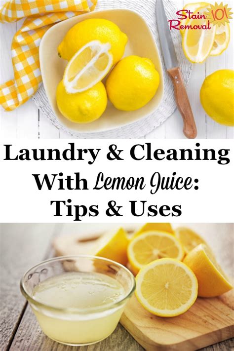 Laundry & Cleaning With Lemon Juice: Tips & Uses