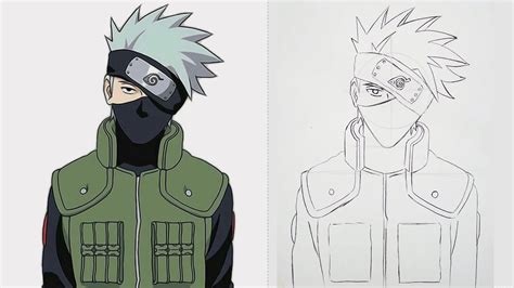 Kakashi easy drawing - fikomill