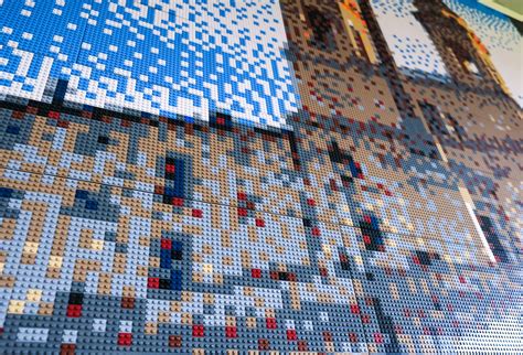 Giant LEGO brick mosaics on Behance