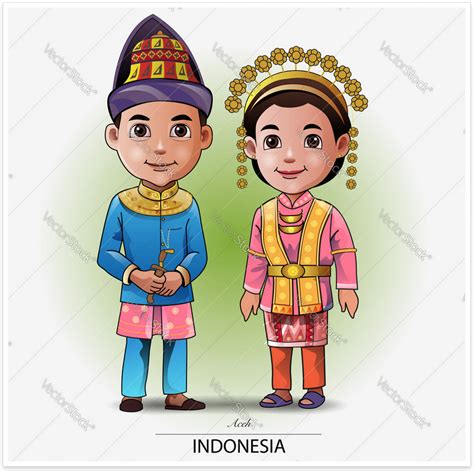 Pakaian Adat Sumatera Barat Kartun - misterdudu.com