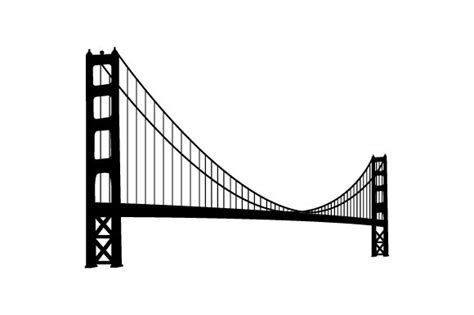 Golden Gate Bridge Silhouette Printable