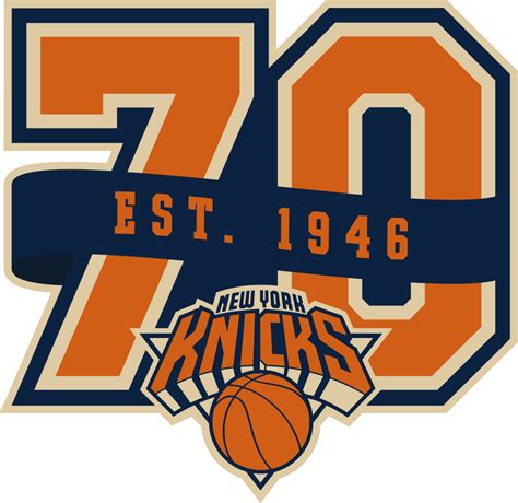 New York Knicks Anniversary Logo - National Basketball Association (NBA ...