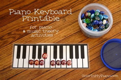 Piano Keyboard Printable – Color In My Piano