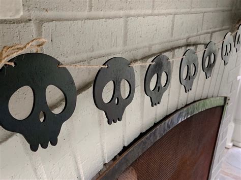 Skull Banner Halloween Banner Fall Banner Rustic Fall | Etsy