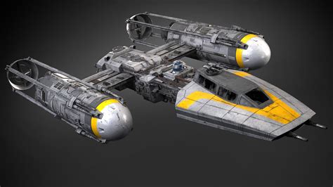 Star wars y-wing Free 3D Model - .3ds .obj .sldprt - Free3D