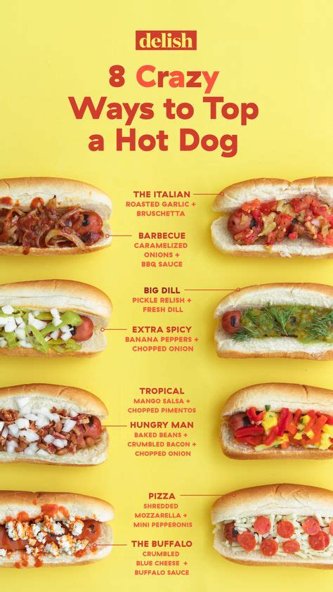 Top 10 hot dog bar toppings ideas and inspiration