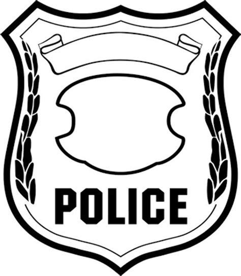 Download High Quality police badge clipart coloring Transparent PNG ...