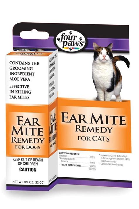 Four Paws Aloe Ear Mite Treatment Cat .75oz – Sparr Building and Farm Supply