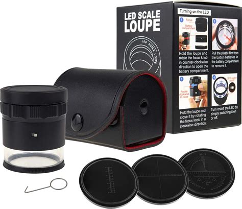 DANOPLUS 10x Magnification Loupe with LED Light and Glass India | Ubuy