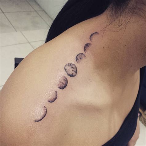 Resultado de imagem para moon phases tattoo shoulder | Moon phases ...