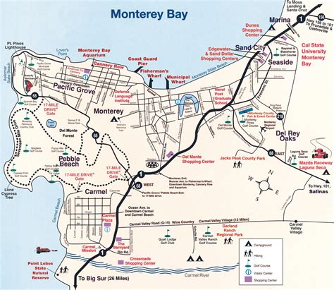 Monterey Peninsula map