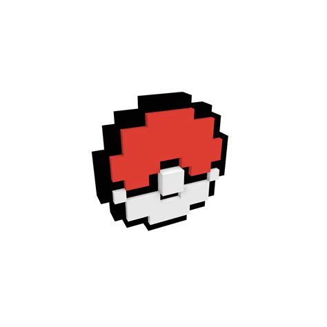 Minecraft Pokeball Pixel Art Templates