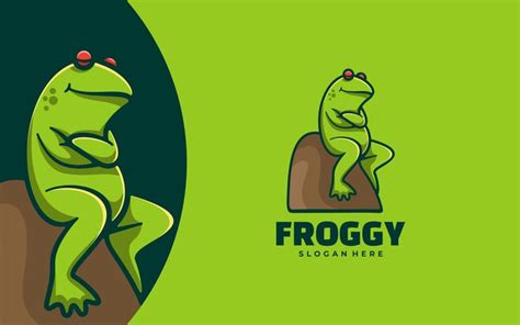 Frog Mascot Cartoon Logo Style Logo Template | Cartoon logo, Logo templates, ? logo