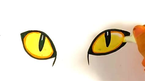 EASY How to Draw CAT EYES - YouTube