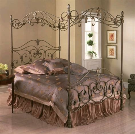 Luxury-metal-bed-frame-with-canopy-for-bedroom-furniture-ideas – Pouted ...