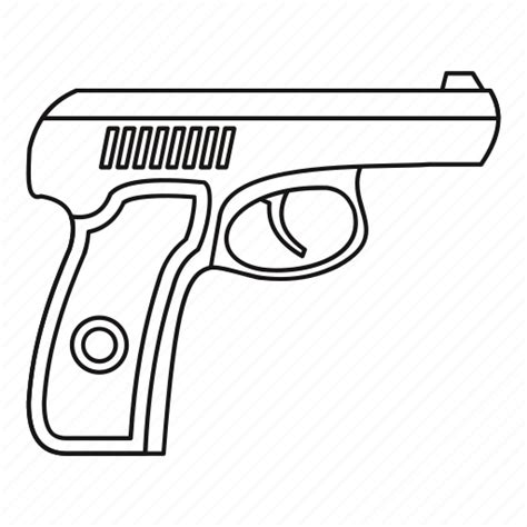 Gun Outline Svg