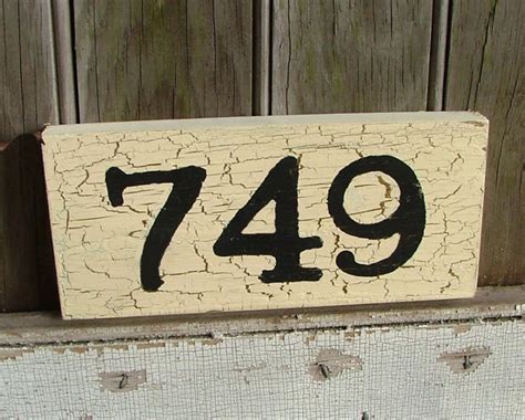 Custom Wooden House Number Sign Reclaimed Wood - Etsy