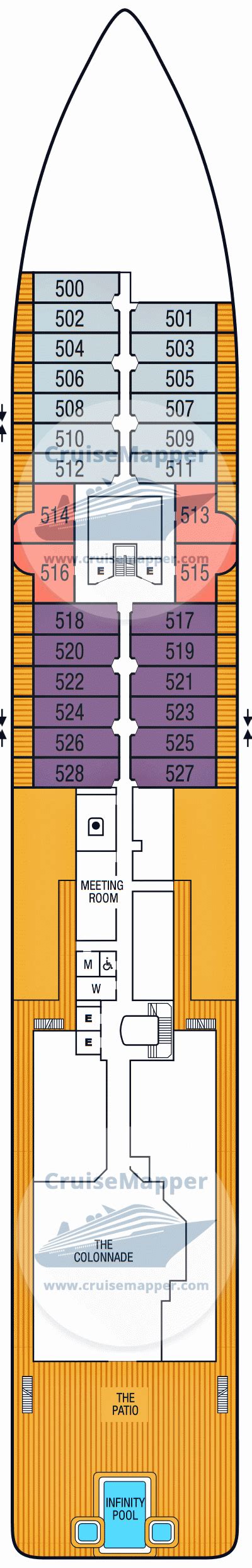 Seabourn Pursuit Deck Plan