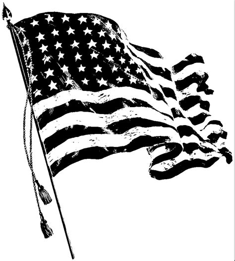 Free American Flag Clip Art Black And White, Download Free American Flag Clip Art Black And ...