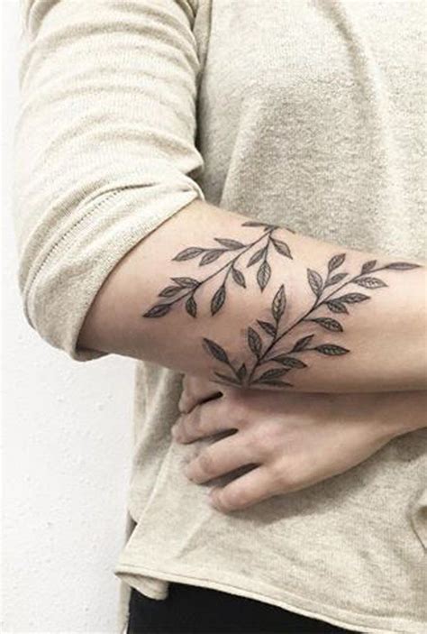 Delicate Leaf Vine Arm Tattoo Ideas for Women - www.MyBodiArt.com | Delicate flower tattoo, Arm ...