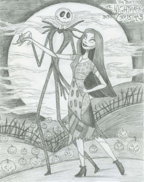 Jack and Sally - Nightmare Before Christmas Fan Art (16363658) - Fanpop