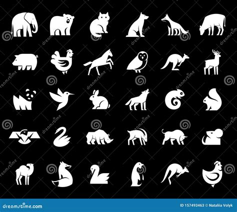 Animals Logos Collection Vector Illustration | CartoonDealer.com #236190632