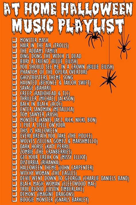 Halloween Music Playlist | Idées playlist, Idée halloween, Playlist