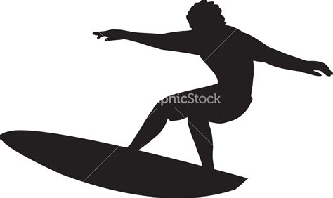 Vector Surfer Silhouette