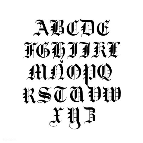 Old English calligraphy fonts from Draughtsman's Alphabets by Hermann ...