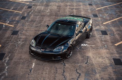 Striking Looks of Chevy Corvette Z06 Sitting on Black Custom Wheels — CARiD.com Gallery