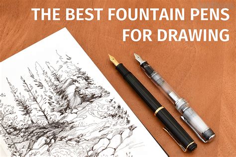 Fountain Pen Drawing Easy ~ 37+ Simple Landscape Drawing Step By Step | Bodemawasuma