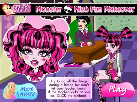 Monster High Fun Makeover Game - Games For Girls Box